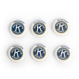 [BUI-0015] Builders Club Officer Buttons - Pack of 6