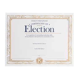 [CKI-0075] Certificate of Election
