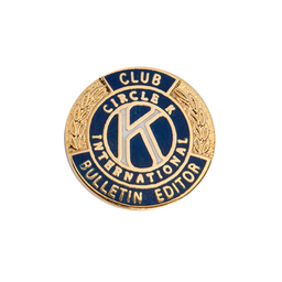 [CKI-0042] Circle K Club Bulletin Editor Pin