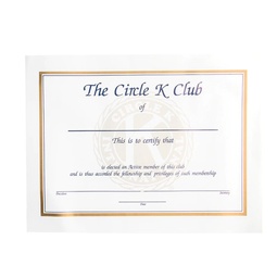 [CKI-0012] Blank Certificate Form Vertical