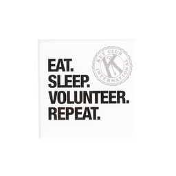 [KEY-0112] Eat, Sleep, Volunteer, Repeat Button
