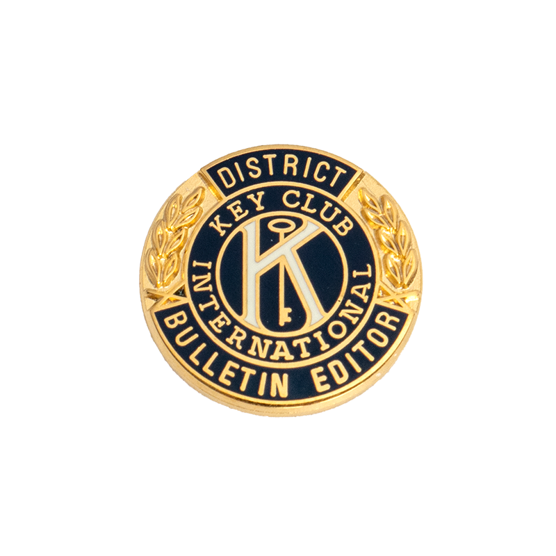 Key Club District Bulletin Editor Pin | Kiwanis Family Products
