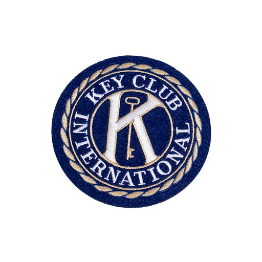 [KEY-0033] Key Club 4 Inch Round Emblem
