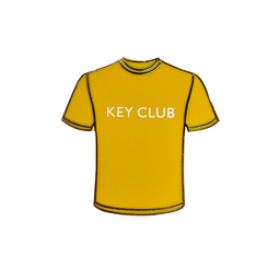 [KEY-0018] Key Club Yellow Tee Pin