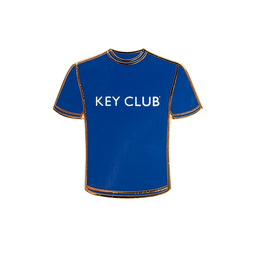 [KEY-0016] Key Club Royal Blue Tee Pin