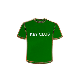 [KEY-0015] Key Club Kelly Green Tee Pin