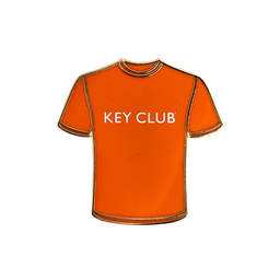 [KEY-0014] Key Club Orange Tee Pin