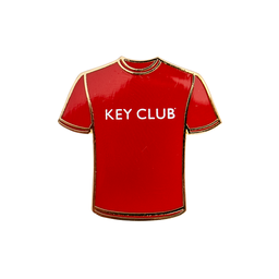 [KEY-0013] Key Club Red Tee Pin