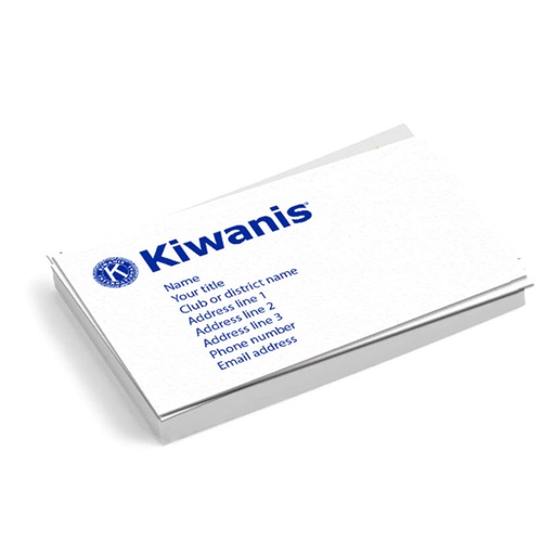 [KIW-0203] Kiwanis Business Cards (Set of 250)