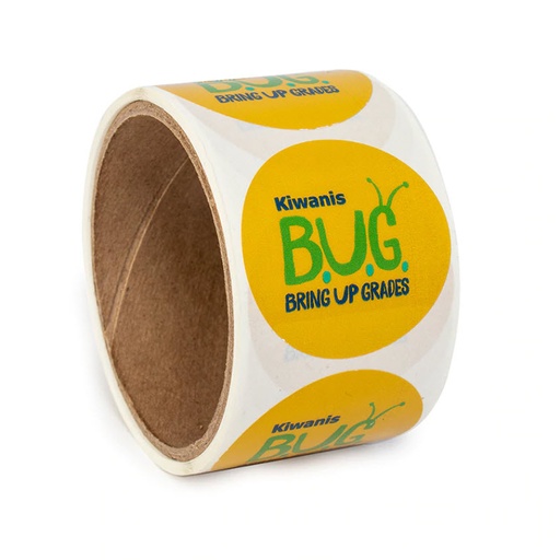 [KIW-0595] Kiwanis Bring Up Grades Sticker Roll (100)