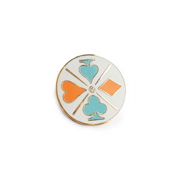 [KIW-0682] Vegas Convention Heart, Club, Spade, Diamond Pin