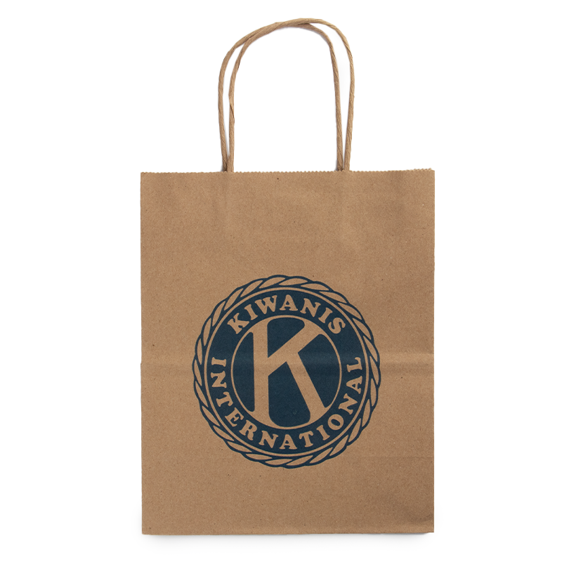 Kiwanis Brown Craft Bags