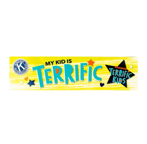 [KIW-0564] Kiwanis Terrific Kids Bumper Sticker