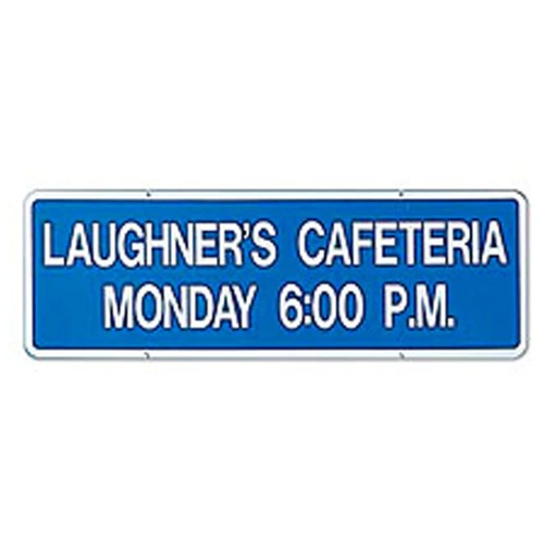 [KIW-0330] Kiwanis Meeting Plate (Double Faced)