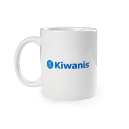 [KIW-0293] Kiwanis White Porcelain Mug