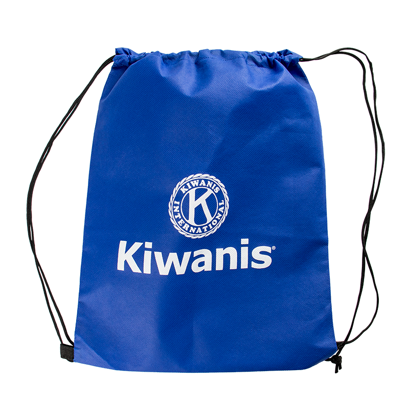 Kiwanis Non-Woven Drawstring Sports Pack