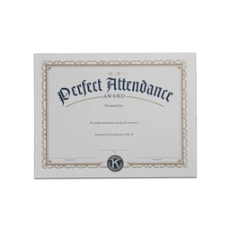 [KIW-0222] Perfect Attendance Certificate