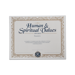 [KIW-0221] Human and Spiritual Values Certificate