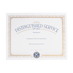 [KIW-0218] Kiwanis Distinguished Service Certificate