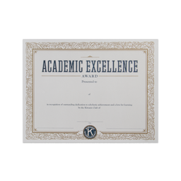 [KIW-0215] Certificate Of Academic Excellence