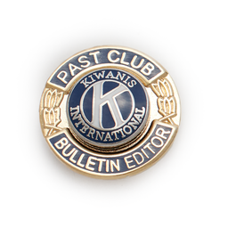 [KIW-0105] Kiwanis Past Club Bulletin Editor Pin