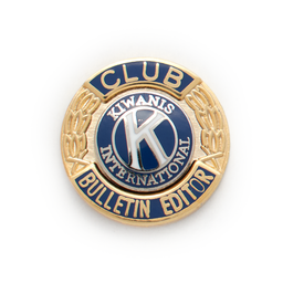 [KIW-0104] Kiwanis Club Bulletin Editor Pin