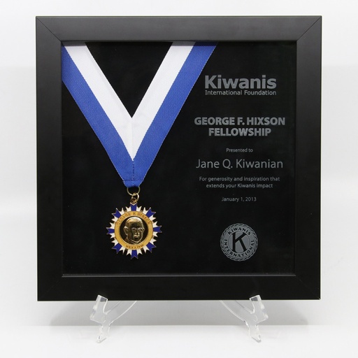 [KIW-9500] Kiwanis George F. Hixson Fellowship Shadowbox
