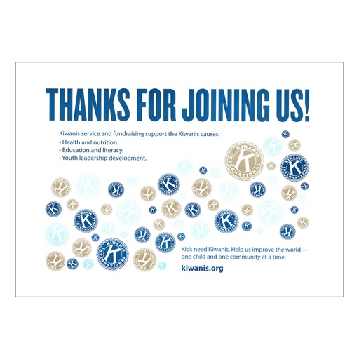 [KIW-1052] Welcome Placemat - 50 pack