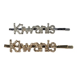 Kiwanis Rhinestone hair pin