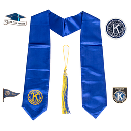 [KEY-1023] Graduation Bundle - Blue Stole