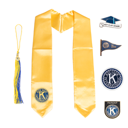 [KEY-2025] Key Club Graduation Bundle - Gold Stole