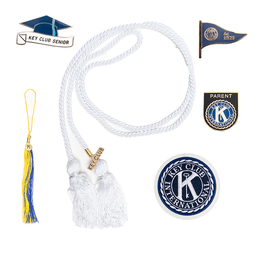 [KEY-2021] Key Club Graduation Bundle (White Cord)