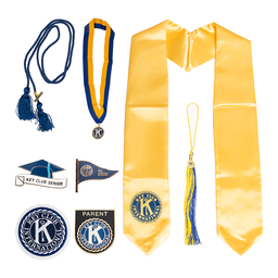 [KEY-2020] Key Club Ultimate Bundle #1 - Gold Stole, Blue Cord