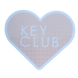 [KEY-2030] Key Club Heart Sticker
