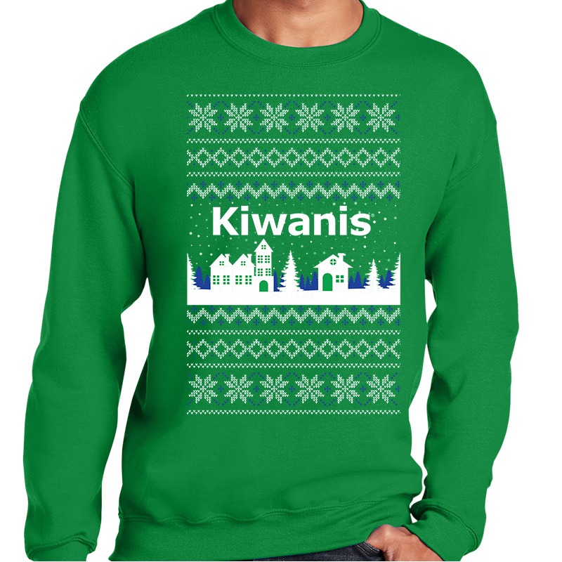Kiwanis Ugly Holiday Village Sweatshirt