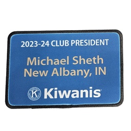 [KIW-9200] Kiwanis Banner Patch