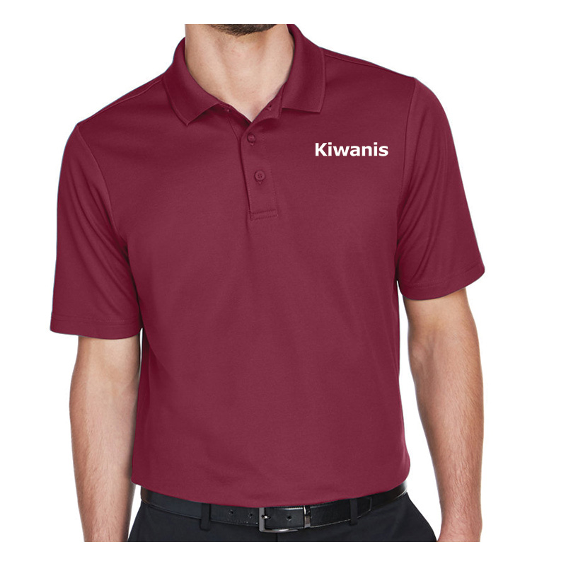 Kiwanis Burgundy Men's Polo