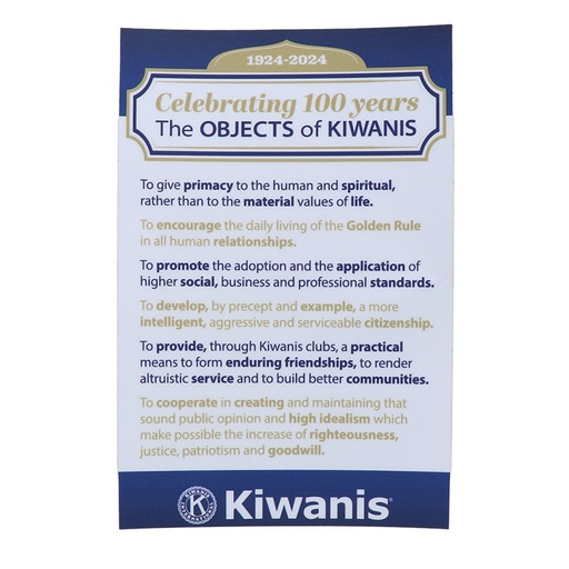 [KIW-1117] Objects of Kiwanis Sticker