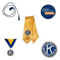 [CKI-1006] CKI Ultimate bundle #1 Gold stole, blue cord