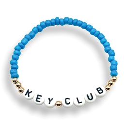 [KEY-2041] Key Club Letter Bracelet