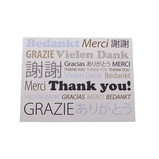 [KIW-9529] Kiwanis Multilingual Thank You Cards (25 Pack)
