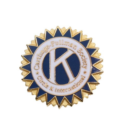[CKI-9527] Circle K Carthage-Pullman Society Replacement Lapel Pin