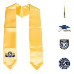 [KEY-2046] Key Club Centennial Graduation Bundle - Gold Stole