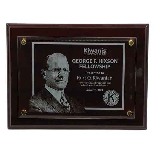 [KIW-9567] Kiwanis George F. Hixson Plaque