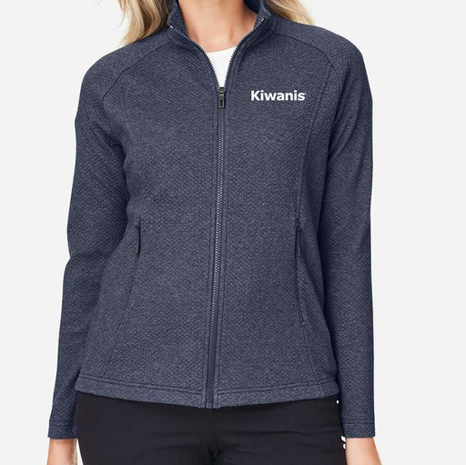 Kiwanis Spirit Textured Full Zip Women's Jacket